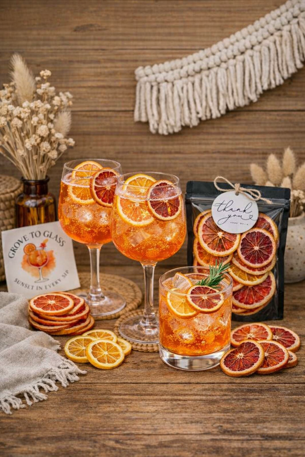 Dehydrated Blood Orange Slices