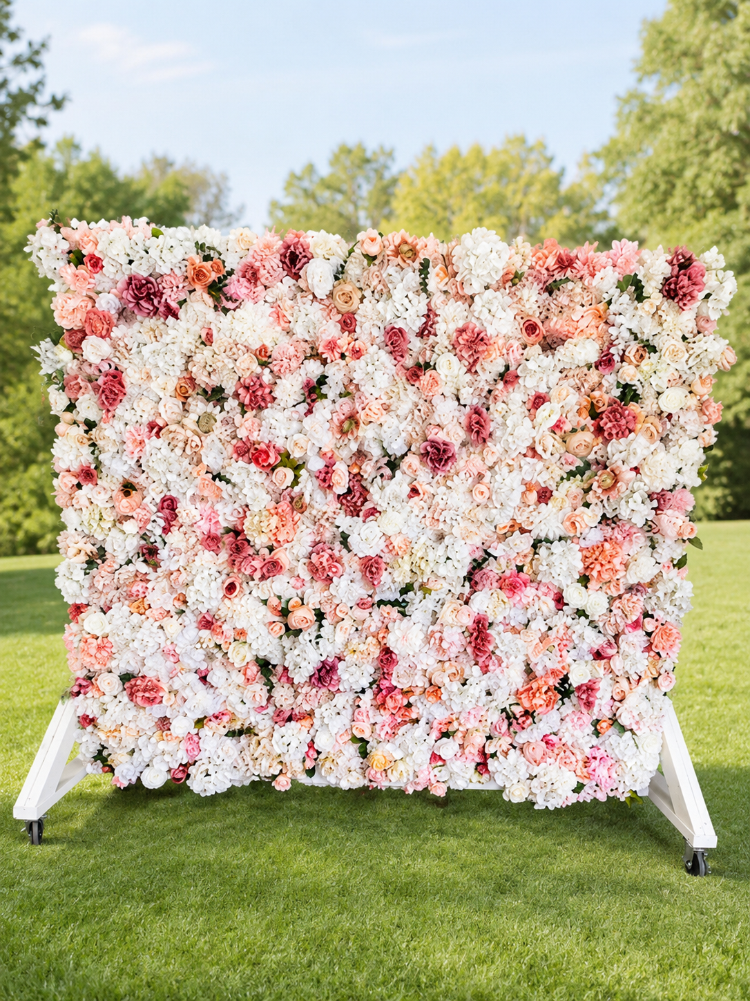 Faux Flower Wall Rental