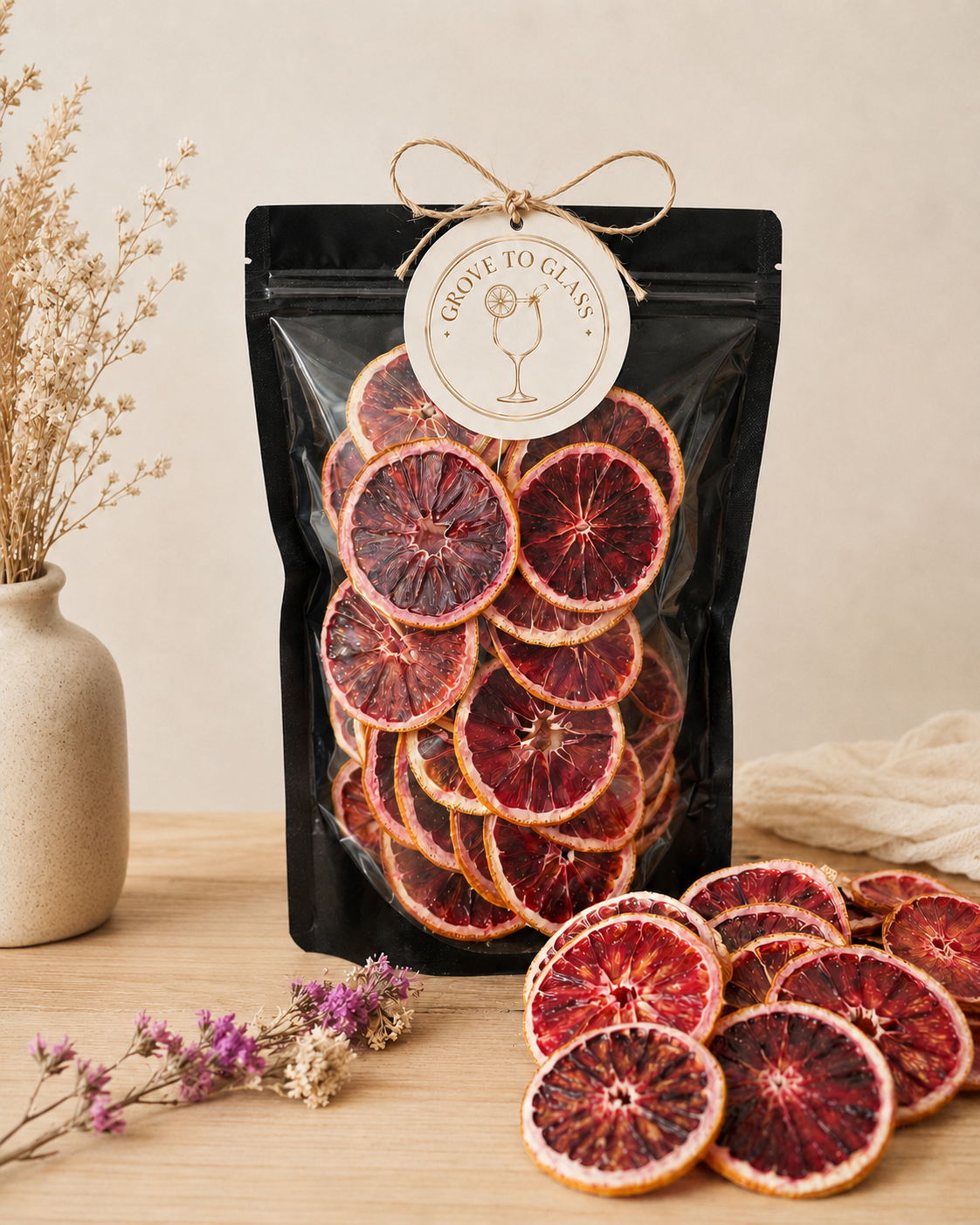 Dehydrated Blood Orange Slices