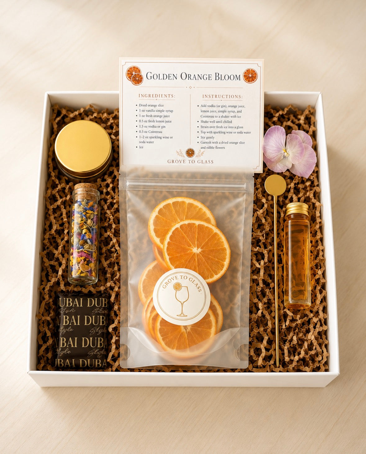 Golden Citrus Sip Box